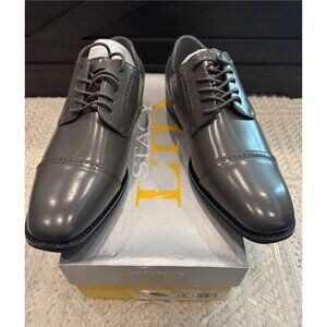 Stacy Adams LTD Men's Willits CapToe Oxfords (Gray/Silver, US Size 9M)